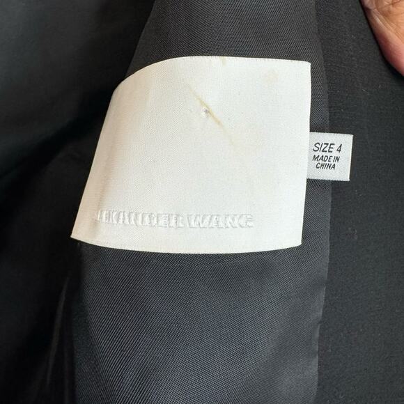 Alexander Wang Black Single Breasted Blazer Structure Wool Blend Women's 4 - Picture 10 of 10